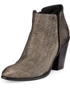 Giuseppe Zanotti Metallic Textured Ankle Boot - Lyst