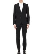 Saint Laurent Gabardine Two Button Suit - Lyst