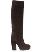 Michael Kors Greyson Suede Runway Boot - Lyst