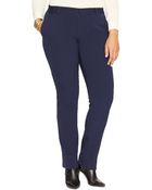 Lauren by Ralph Lauren Plus Size Stretch-Wool Straight-Leg Pants - Lyst