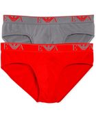 Emporio Armani Men'S Stretch-Cotton Briefs 2-Pack - Lyst