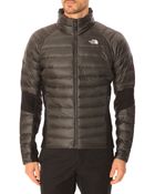 The North Face Grey Crimptastic Down Jacket - Lyst