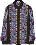 Emilio Pucci Printed Silk-Charmeuse Blouse - Lyst