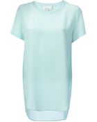 3.1 Phillip Lim Boxy Crepe Top - Lyst