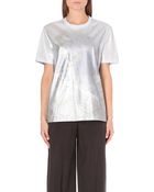 Maison Margiela Metallic Crew-neck T-shirt - Lyst