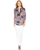 Lauren by Ralph Lauren Plus Size Paisley-Print Tunic - Lyst