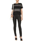 T By Alexander Wang Leather Skinny Pants - Lyst