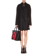 Victoria Beckham Wool Wrap Pea Coat - Lyst