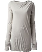 Rick Owens Draped Top - Lyst