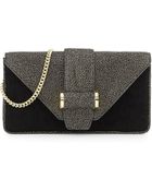 Ivanka Trump Stingray-Embossed/Calf Hair Clutch Bag - Lyst