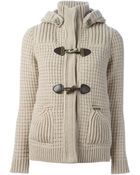 Bark Knitted Duffle Coat - Lyst