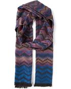 Missoni Patterned Scarf - Lyst