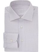 Ermenegildo Zegna Graph-Check Dress Shirt - Lyst