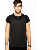 Asos Tshirt with Mesh Tank Overlayer - Lyst