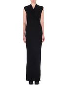 Rick Owens Draped Sleeveless Gown - Lyst