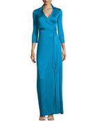 Diane von Furstenberg Abigail Wrap Tie-Waist Gown - Lyst