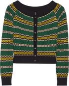M Missoni Crochet-Knit Cardigan - Lyst