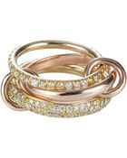 Spinelli Kilcollin Solaris Gold Pavé Ring - Lyst