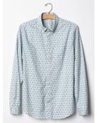Gap Geo Floral Print Shirt - Lyst