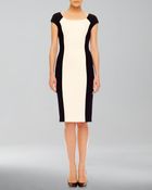 Michael Kors Twotone Crepe Dress - Lyst