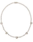 Cz By Kenneth Jay Lane Cubic Zirconia Heart Necklace - Lyst