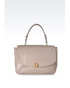 Emporio Armani Printed Calfskin Handbag - Lyst