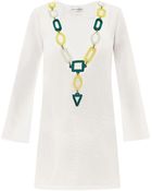 Laura Manara Tiffany Silk And Cotton-Blend Kaftan - Lyst