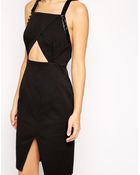 Stylestalker Band in Town Dress with Cut Out Stud Trim - Lyst