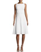 Michael Kors Seamed Stretch-Wool Dress - Lyst