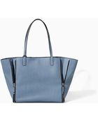 Zara Combined Shopper Bag - Lyst