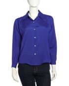 Naven Long-Sleeve Contrast-Button Blouse - Lyst