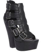 Steve Madden Egnite Leather Platform Sandals - Lyst