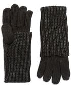 William Rast Coated Knit Gloves - Lyst