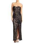 Aidan Mattox Embellished Strapless Column Gown - Lyst