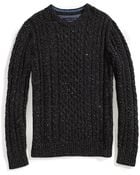 Tommy Hilfiger Cable Crew Neck Sweater - Lyst