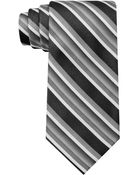 Calvin Klein Pewter Dipped Stripe Slim Tie - Lyst