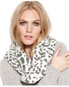 Calvin Klein Leopard Jacquard Shimmer Infinity Scarf - Lyst