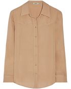L'Agence Silk Shirt - Lyst