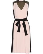 Marni Colour-Block Crepe Dress - Lyst