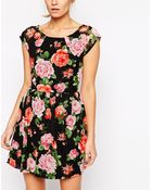 Love Babydoll Dress In Floral Print - Lyst