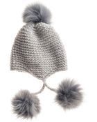 Inverni Fur Pom-Pom Knit Beanie - Lyst