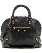 Balenciaga Giant 12 Leather Bowling Bag - Lyst