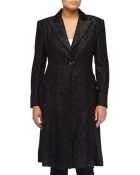 Donna Karan New York Slim Textured Flirty Coat - Lyst