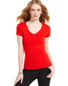 Tommy Hilfiger Short-Sleeve V-Neck Tee - Lyst