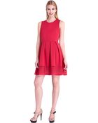 Catherine Catherine Malandrino Sleeveless A Line Dress - Lyst