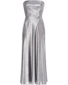 Cedric Charlier Crepe Lame Dress - Lyst
