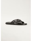 Versace Embellished Sandals - Lyst