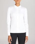 Lafayette 148 New York Francine Button Front Shirt - Lyst