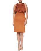 J. Mendel Sleeveless Silk Dress - Lyst