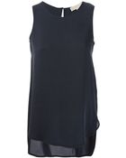 MICHAEL Michael Kors Round Neck Tank Top - Lyst